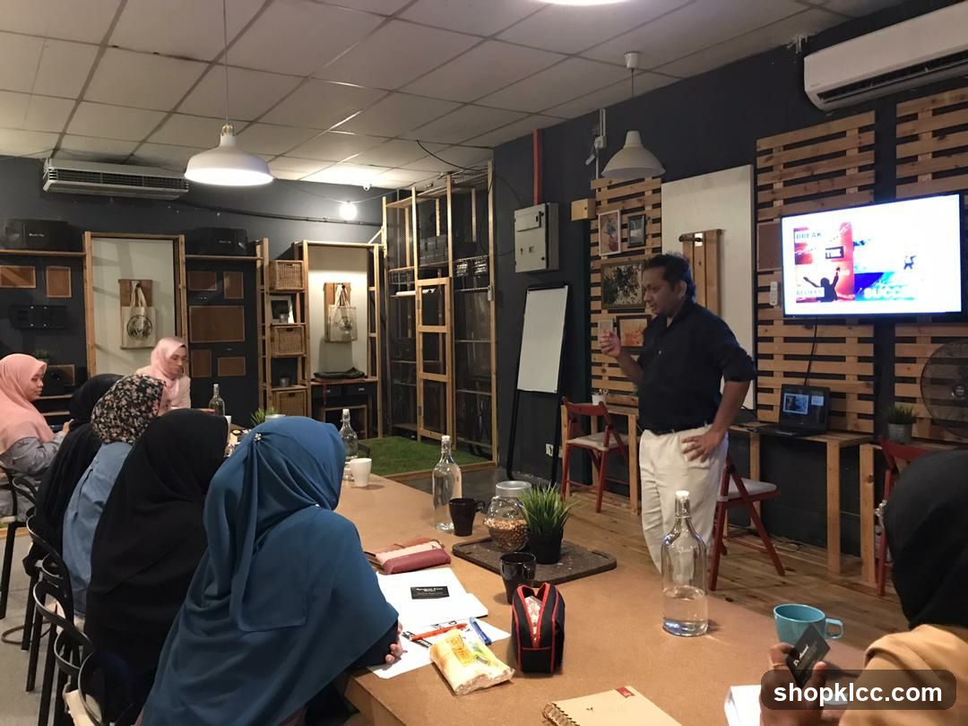 Meeting in a modern office space