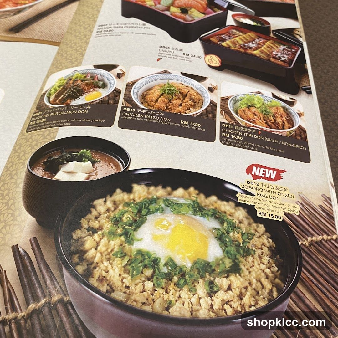 Food Menu Display