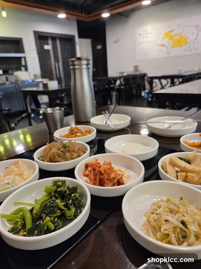 Korean Side Dishes Table Setting