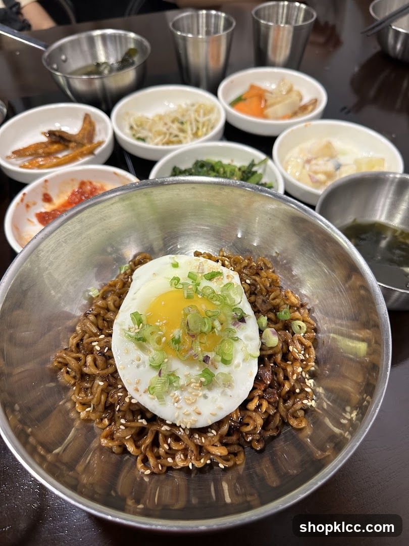 Korean Fried Rice Bowl with Side Dishes