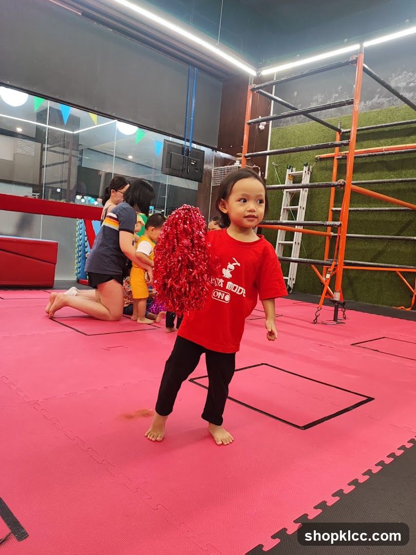 Children in a gym class