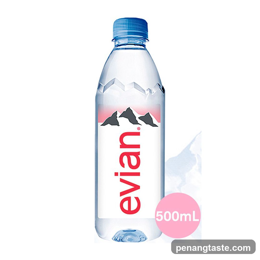Evian Water Bottle