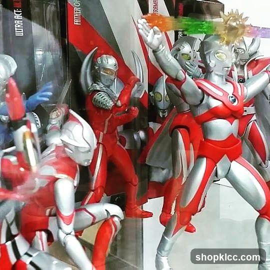 Ultraman Action Figures Display