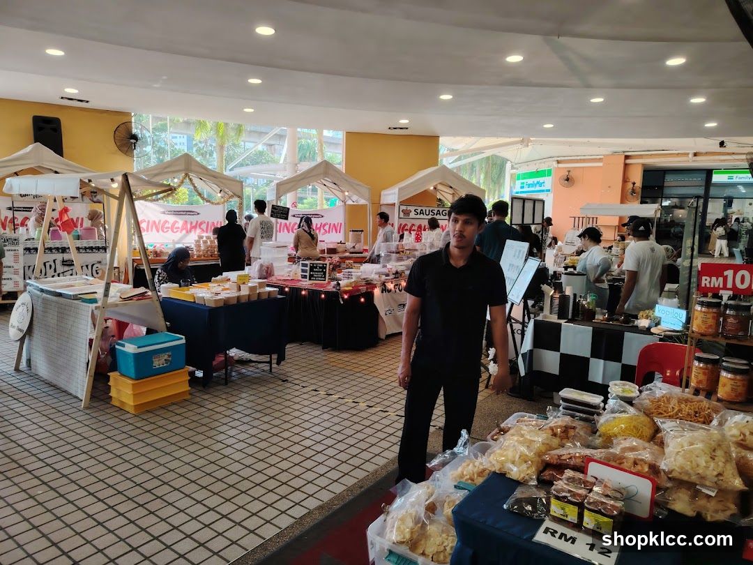 Indoor Market Stall Scene
