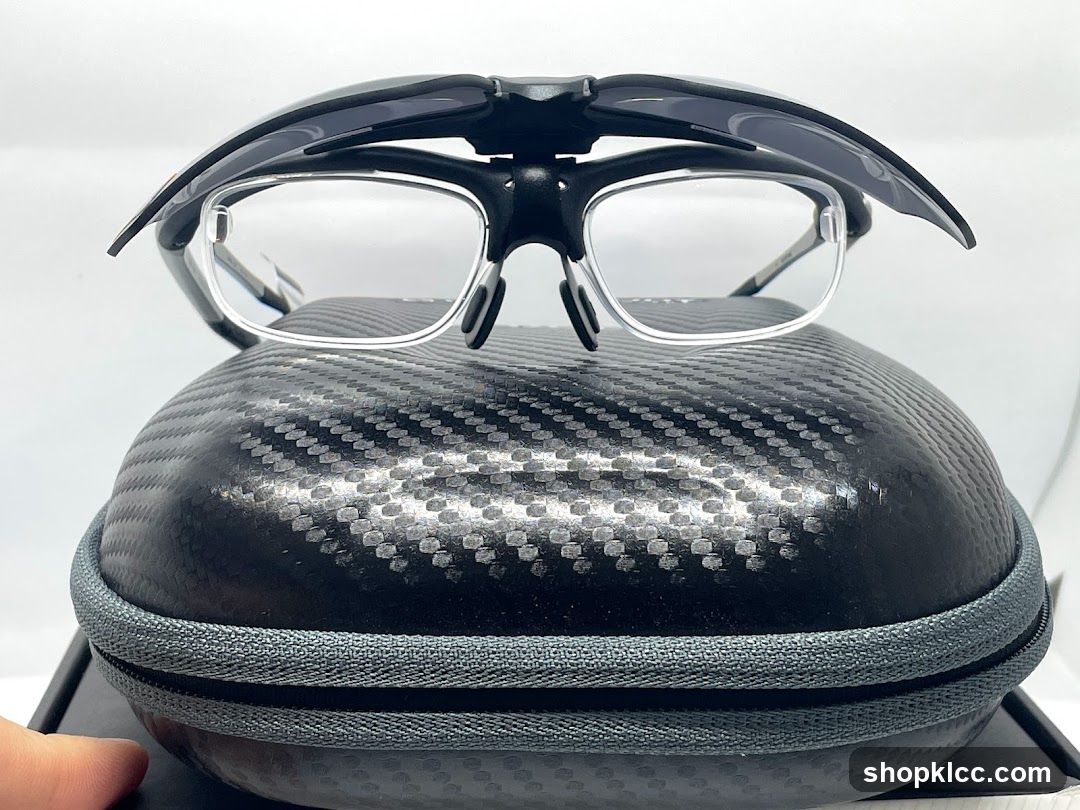 Eyeglasses on Carbon Fiber Case