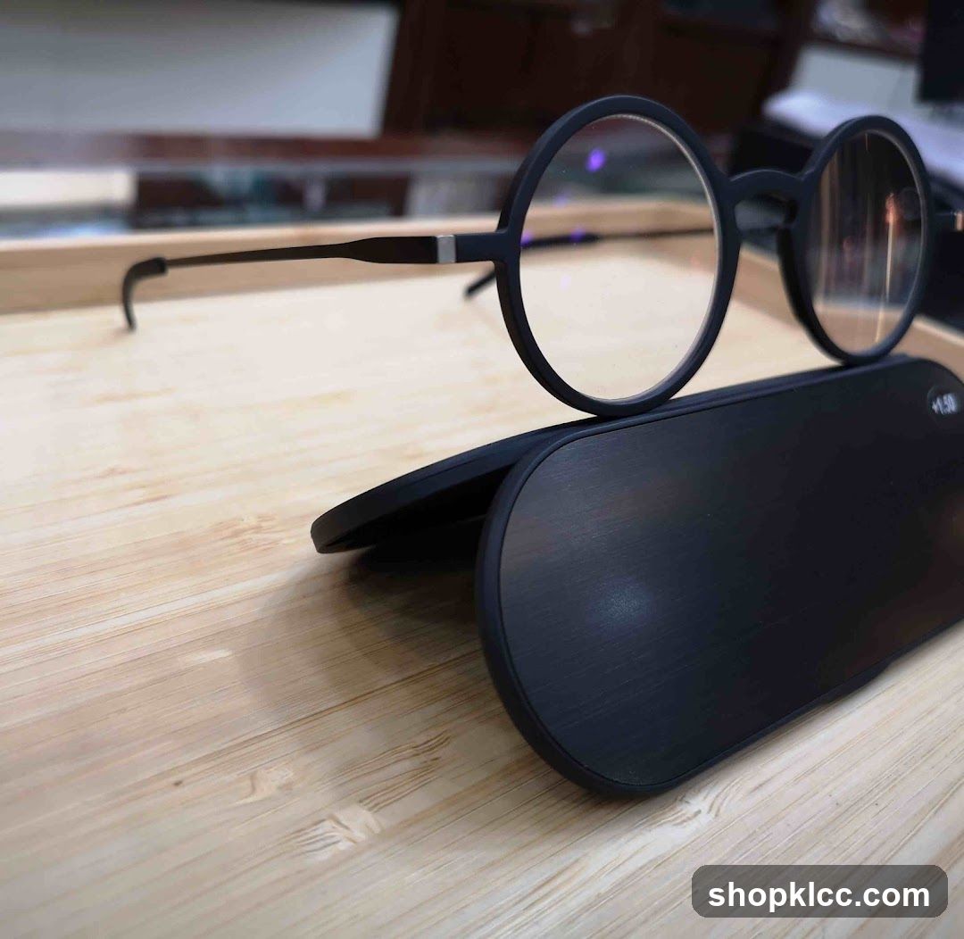 Eyeglasses on Case