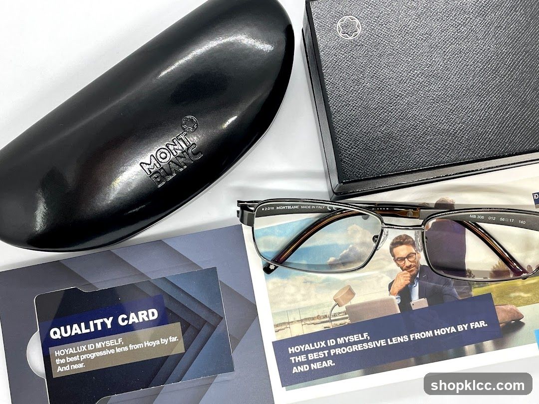 Mont Blanc Glasses and Accessories Display