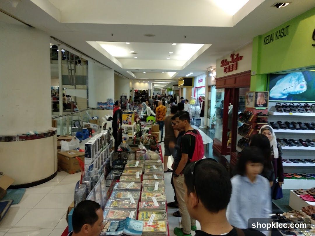 Shopping Mall Interior with Pop-up Stalls