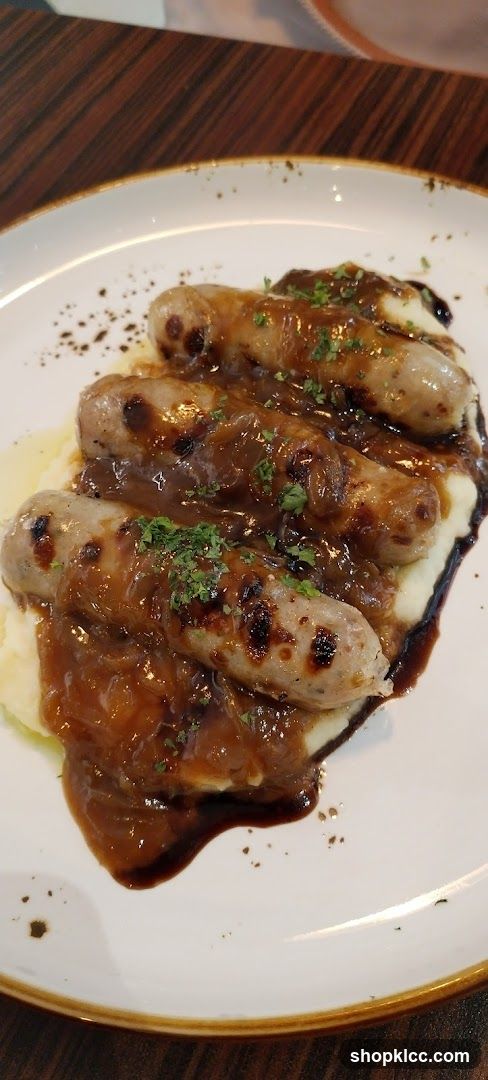 Sausages with Gravy and Mash