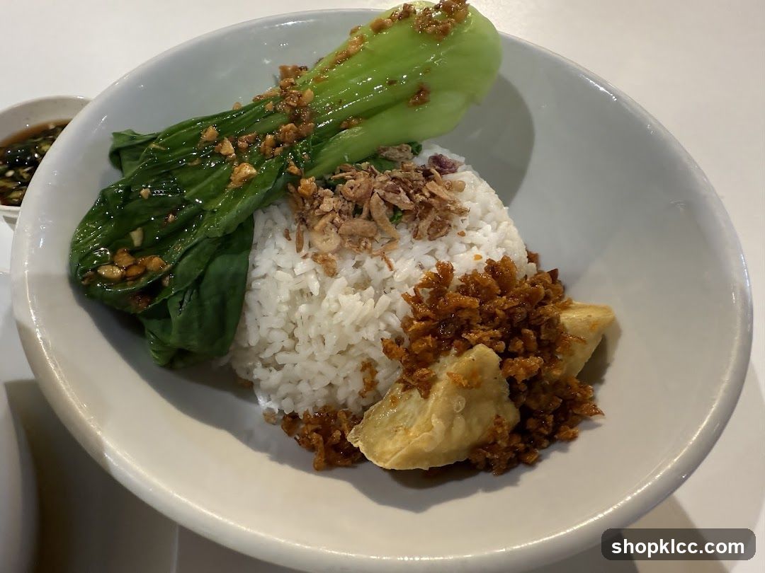 Bowl of Rice with Tofu and Greens