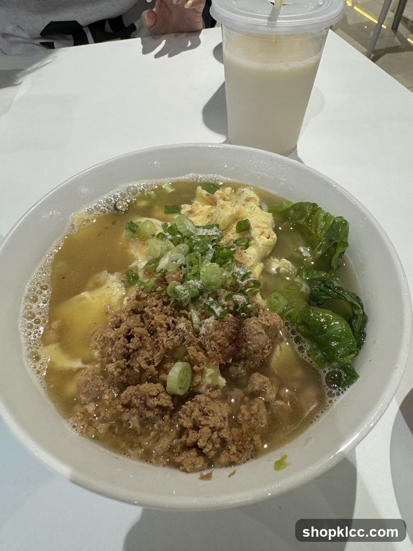 Bowl of Noodle Soup with Toppings