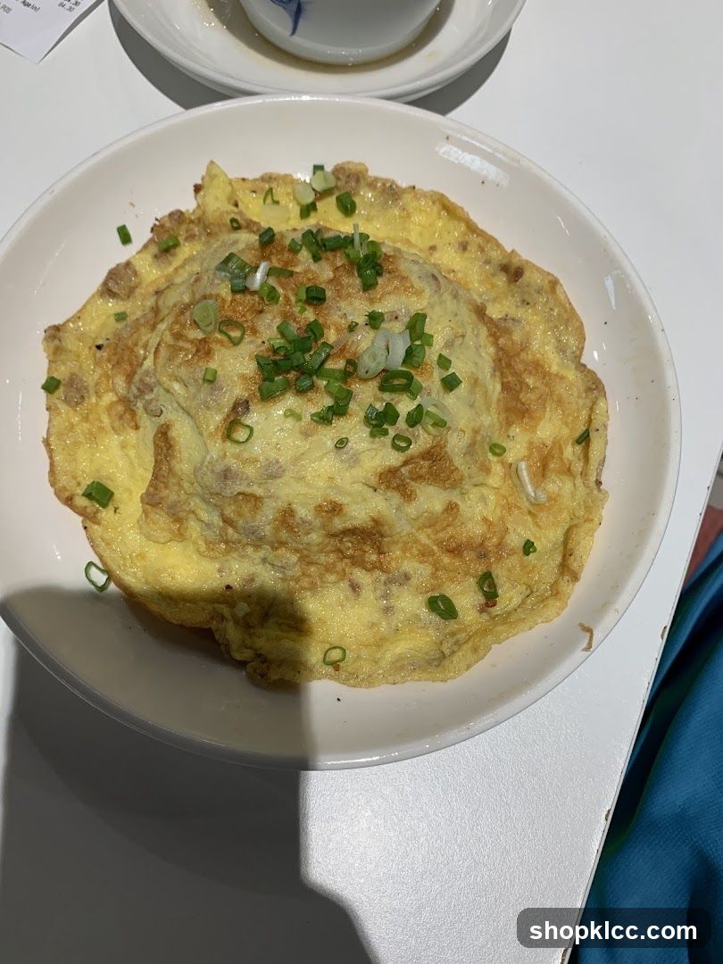 Egg Omelette with Green Onions