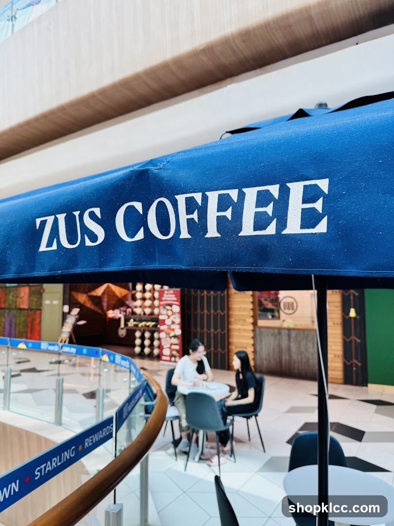 Zus Coffee Outdoor Seating Area
