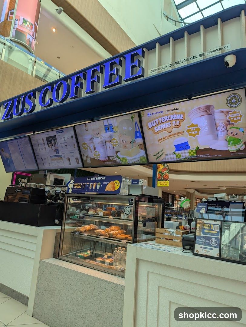 Zus Coffee Storefront Interior View