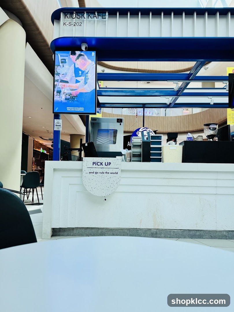 Kiosk Kafe Pickup Area
