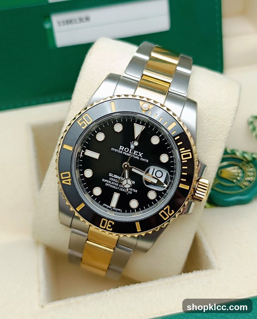 Rolex Submariner Date Watch Display