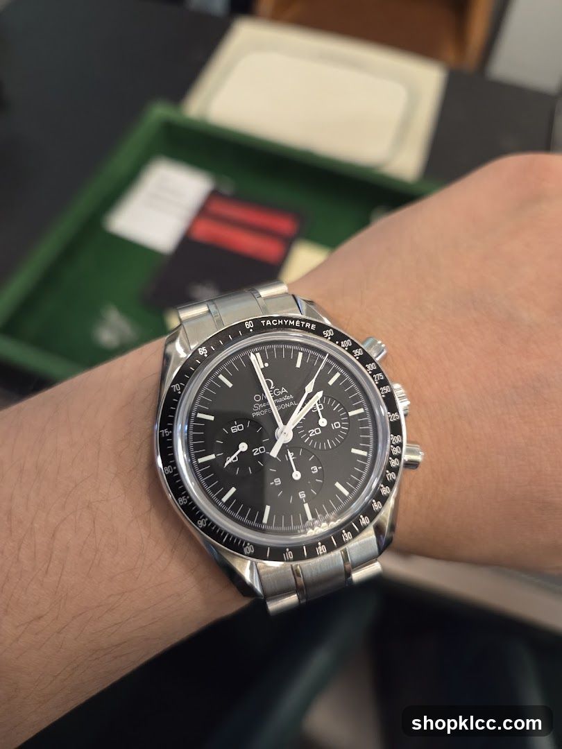 Omega Speedmaster Pro Chronograph on Wrist