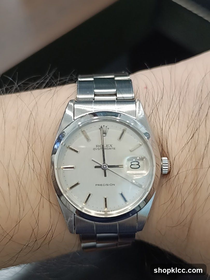 Rolex Oysterdate Watch on Wrist