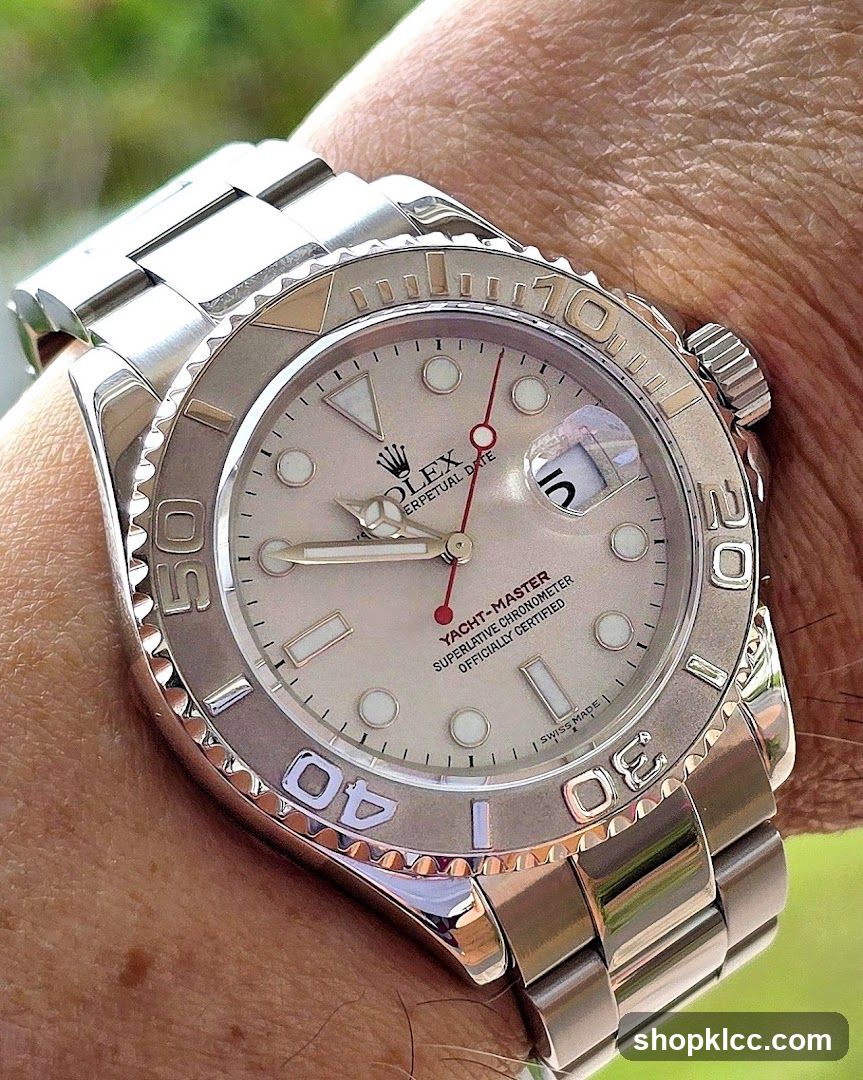 Rolex Yacht-Master on wrist