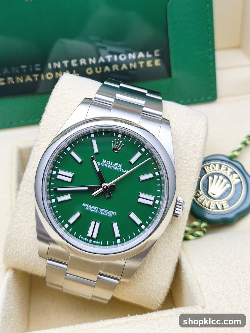 Rolex Datejust Green Dial Watch