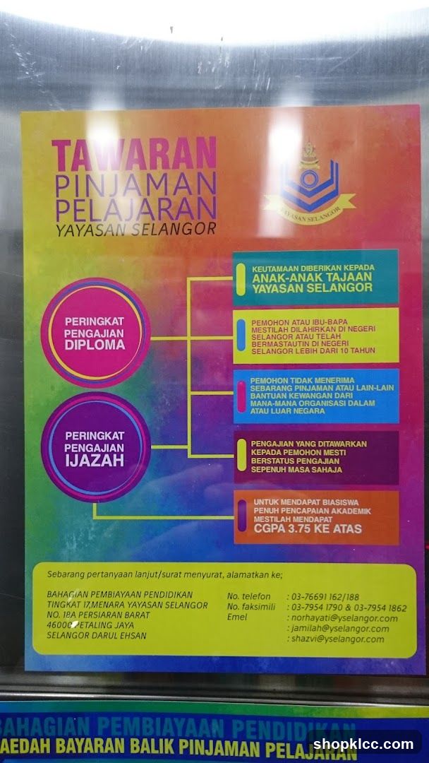 Yayasan Selangor Education Loan Offer