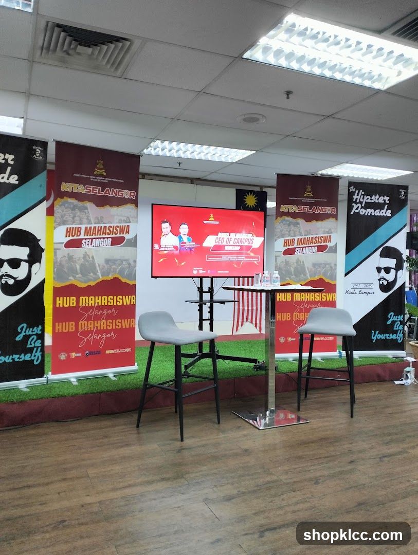 Event Setup with Banners and Screen