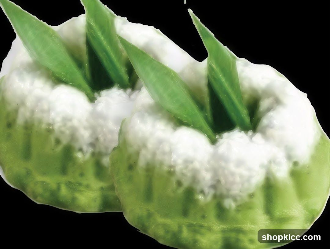 Green Desserts with White Topping