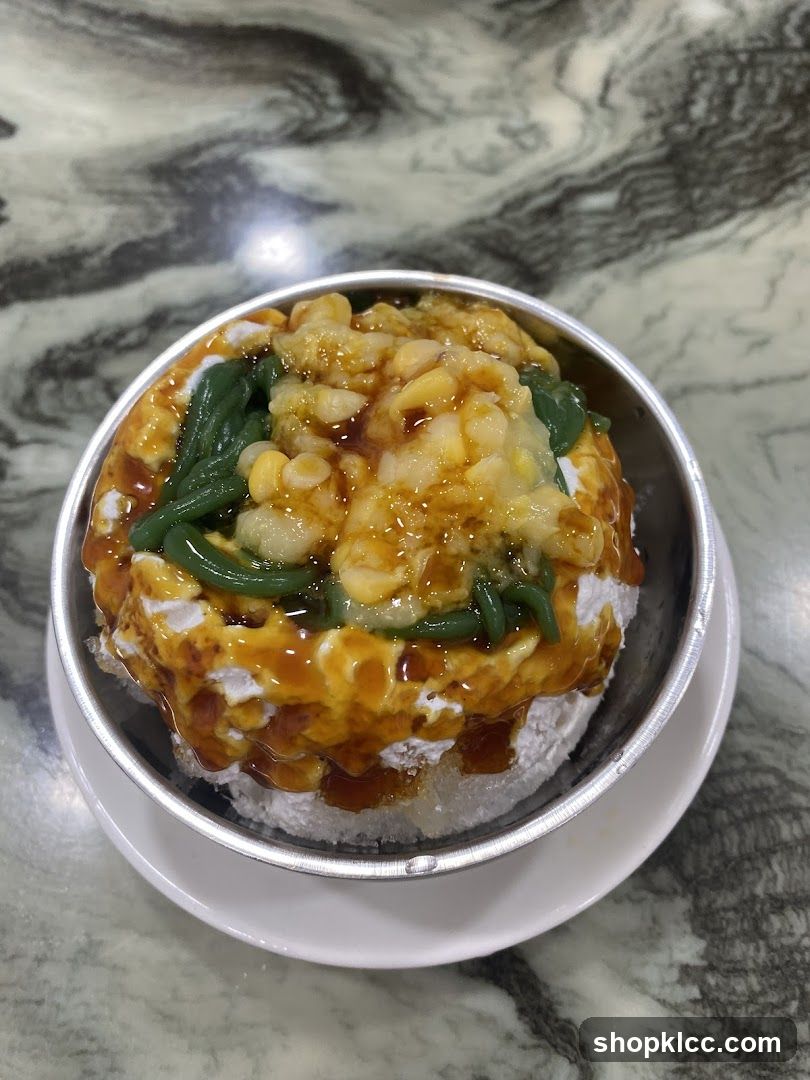 Dessert with Shaved Ice