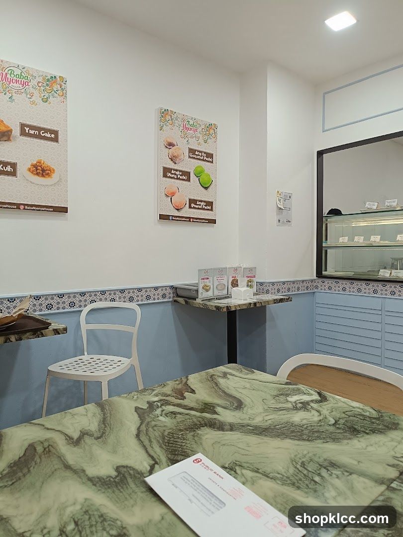 Cafe Interior with Food Displays