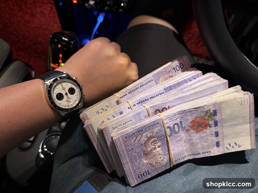 Stack of Malaysian Ringgit Banknotes