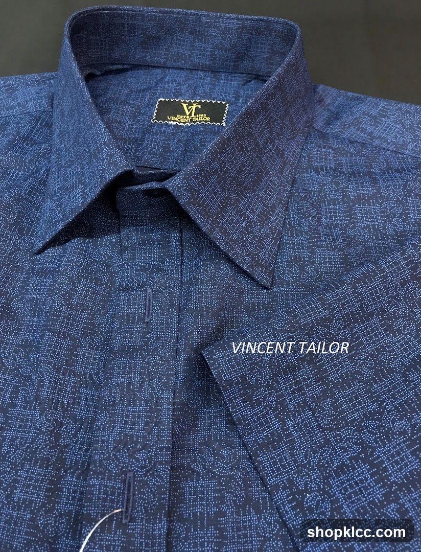 Blue patterned shirt