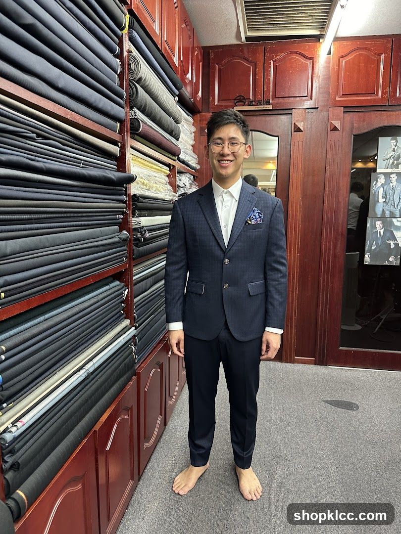 Man in a Suit in a Tailor Shop
