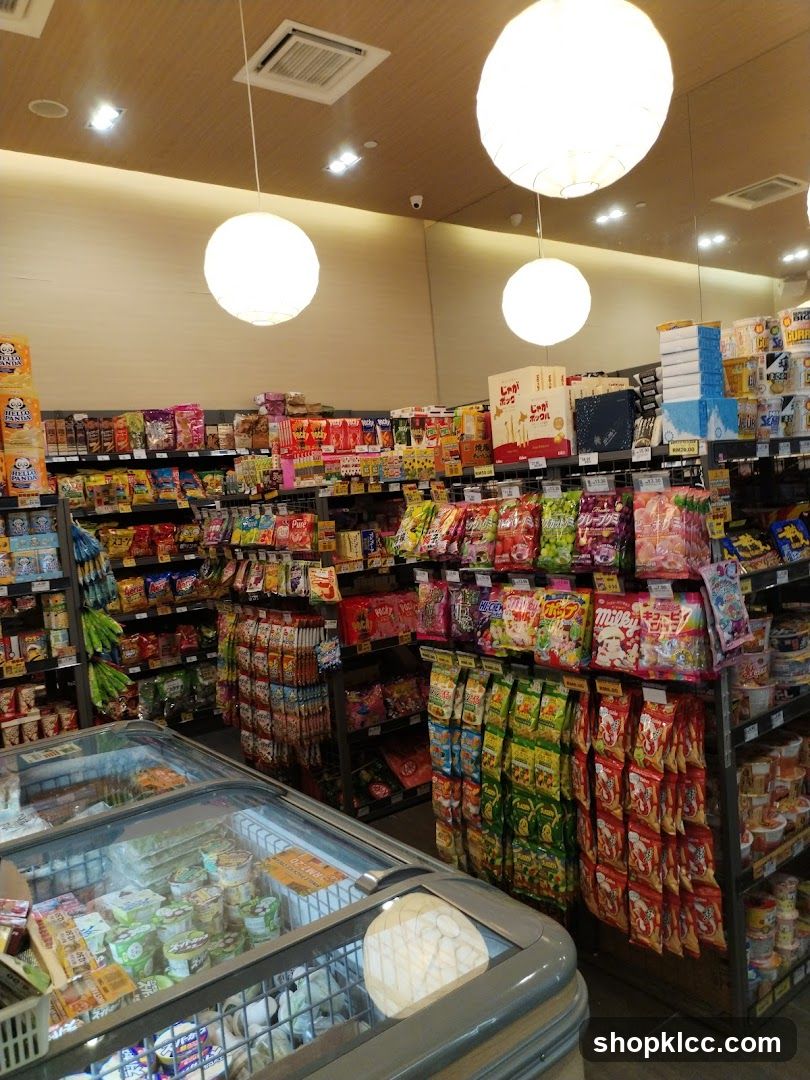 Aisle of Snacks and Frozen Goods