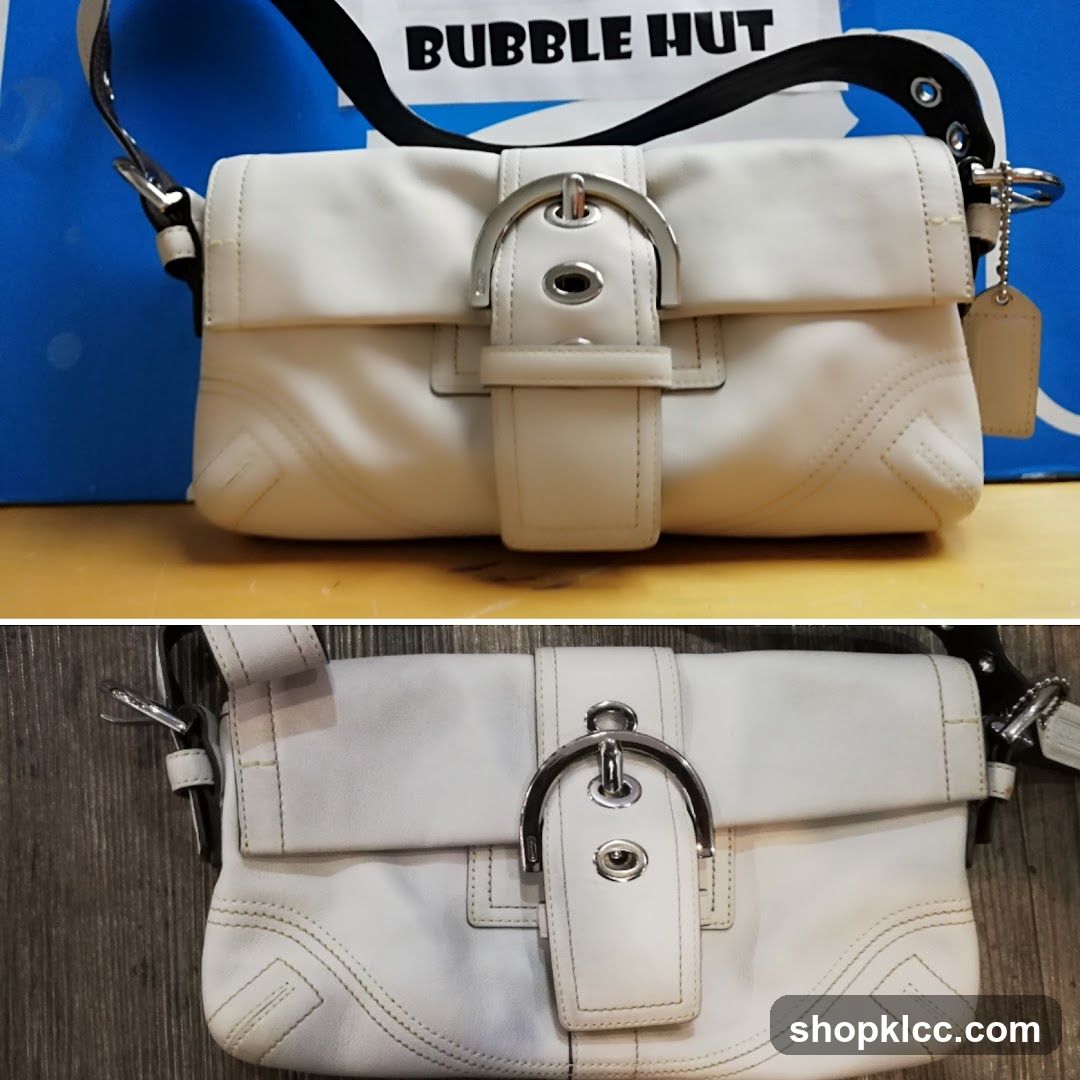 White Leather Handbag