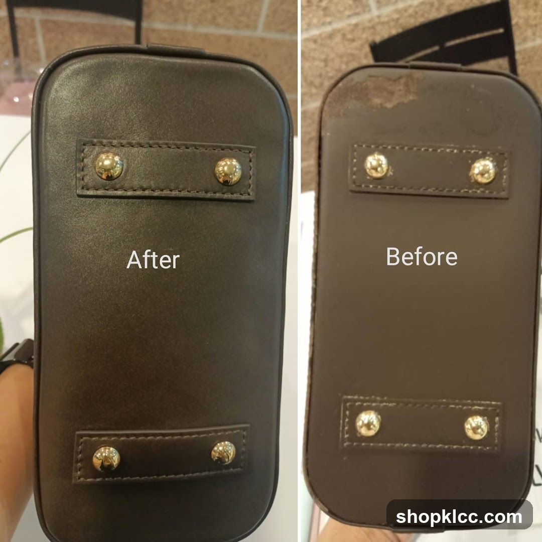 Before and After Bag Repair