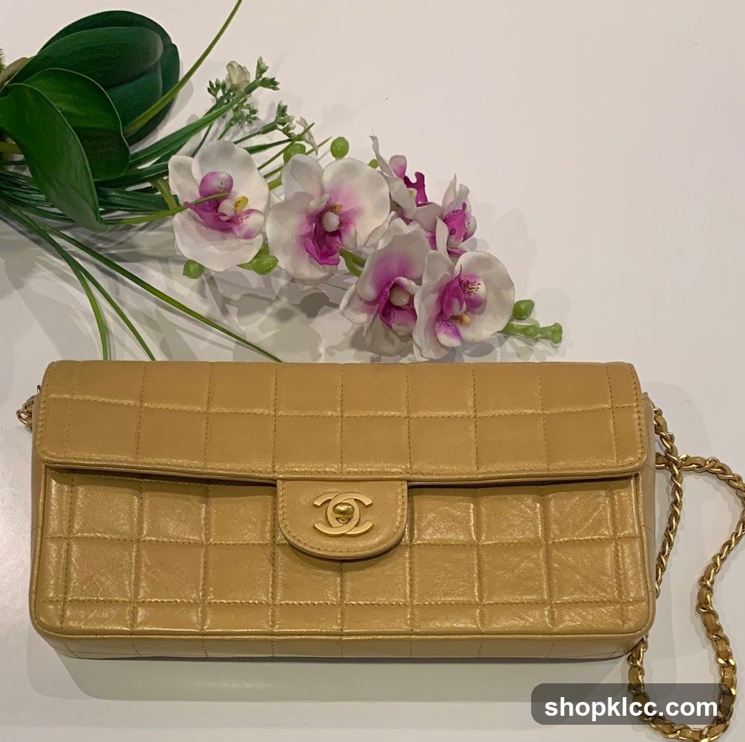 Quilted Clutch with Orchids