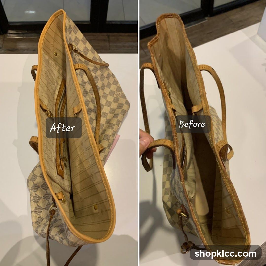 Before and After Bag Cleaning