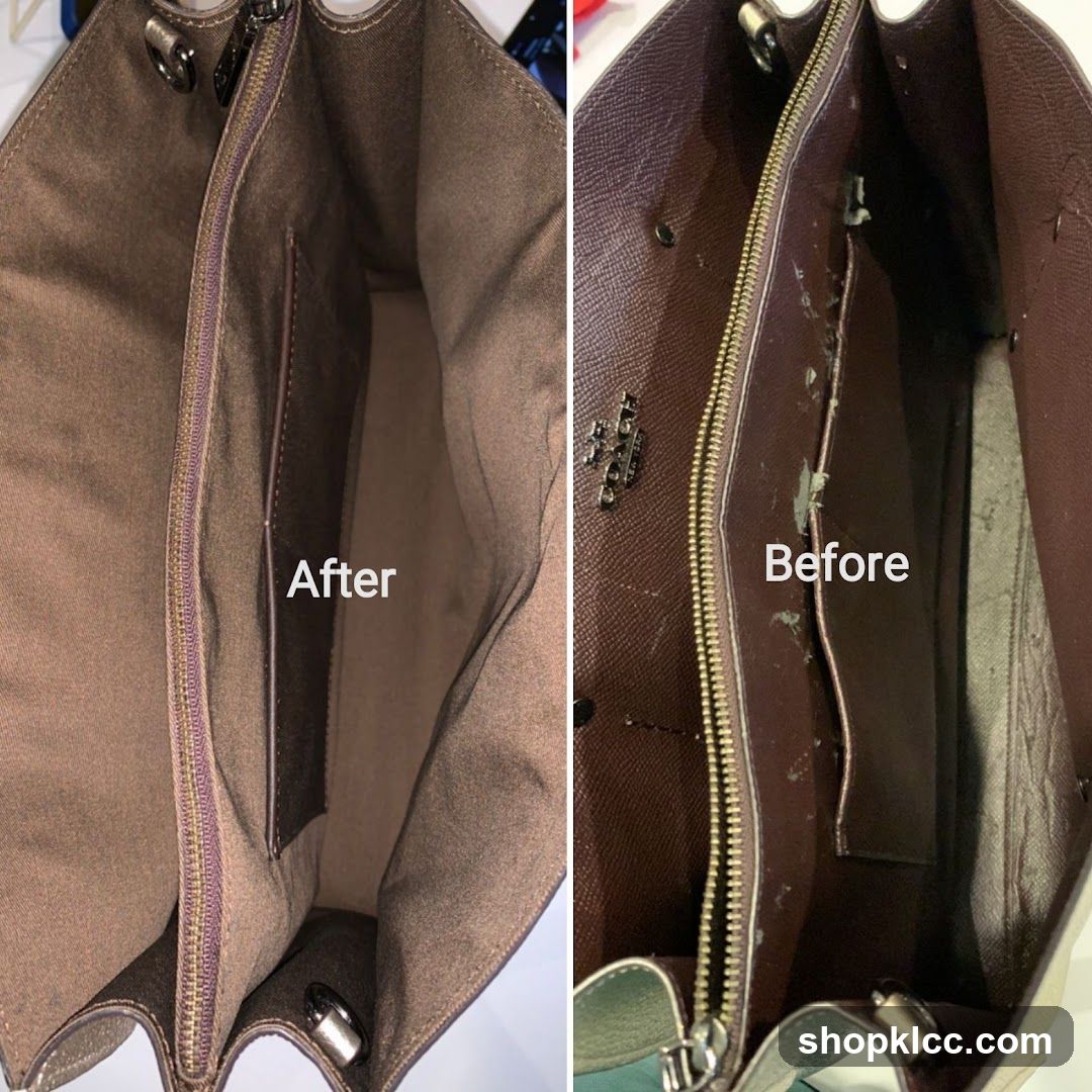 Before and After Bag Cleaning