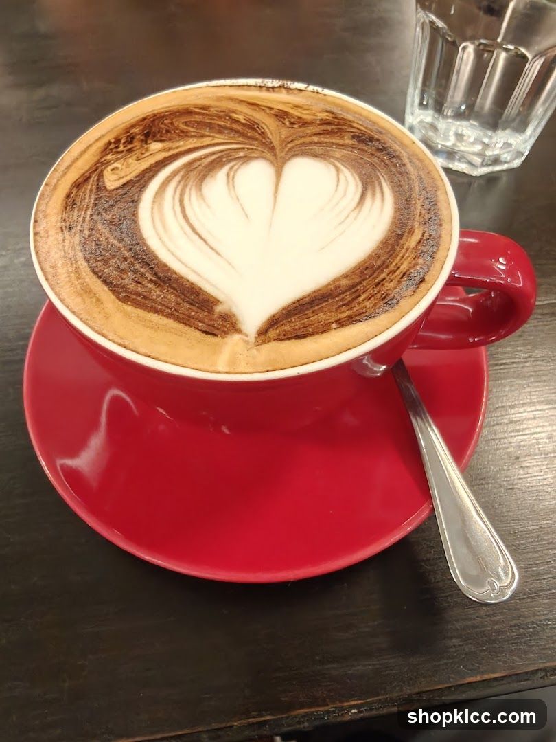 Latte with Heart Art