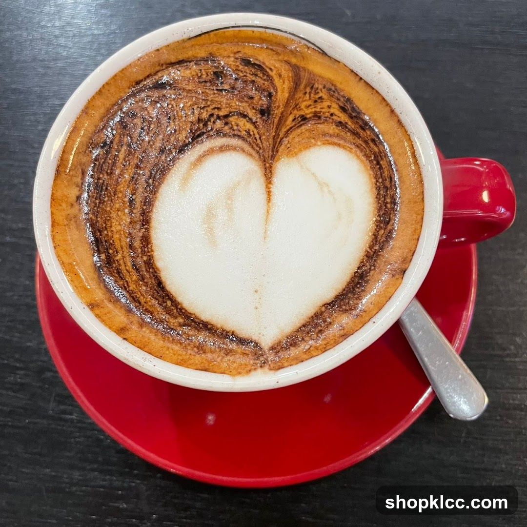 Latte with Heart Art