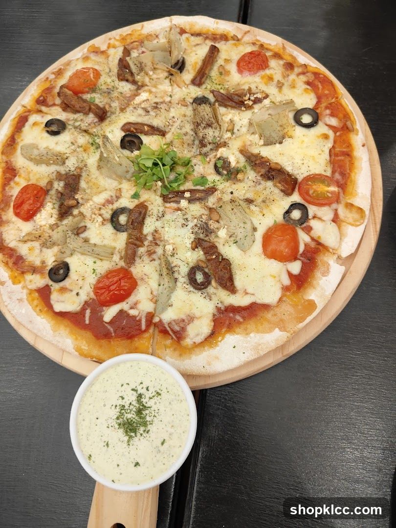 Artichoke and Sun-Dried Tomato Pizza