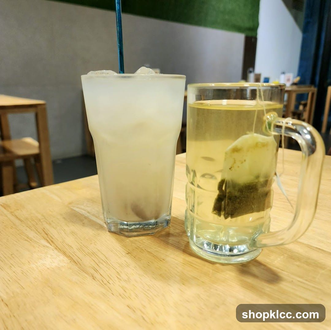 Two Drinks on a Table