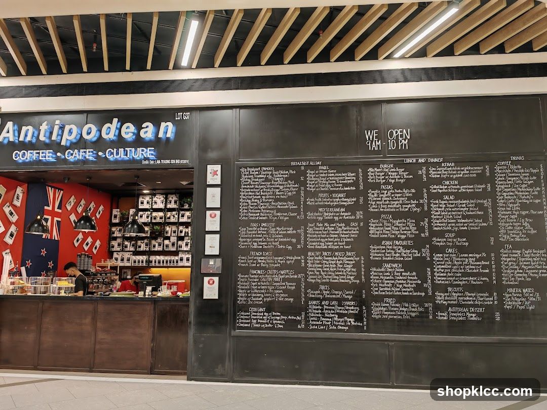 Antipodean Coffee Cafe Culture Menu