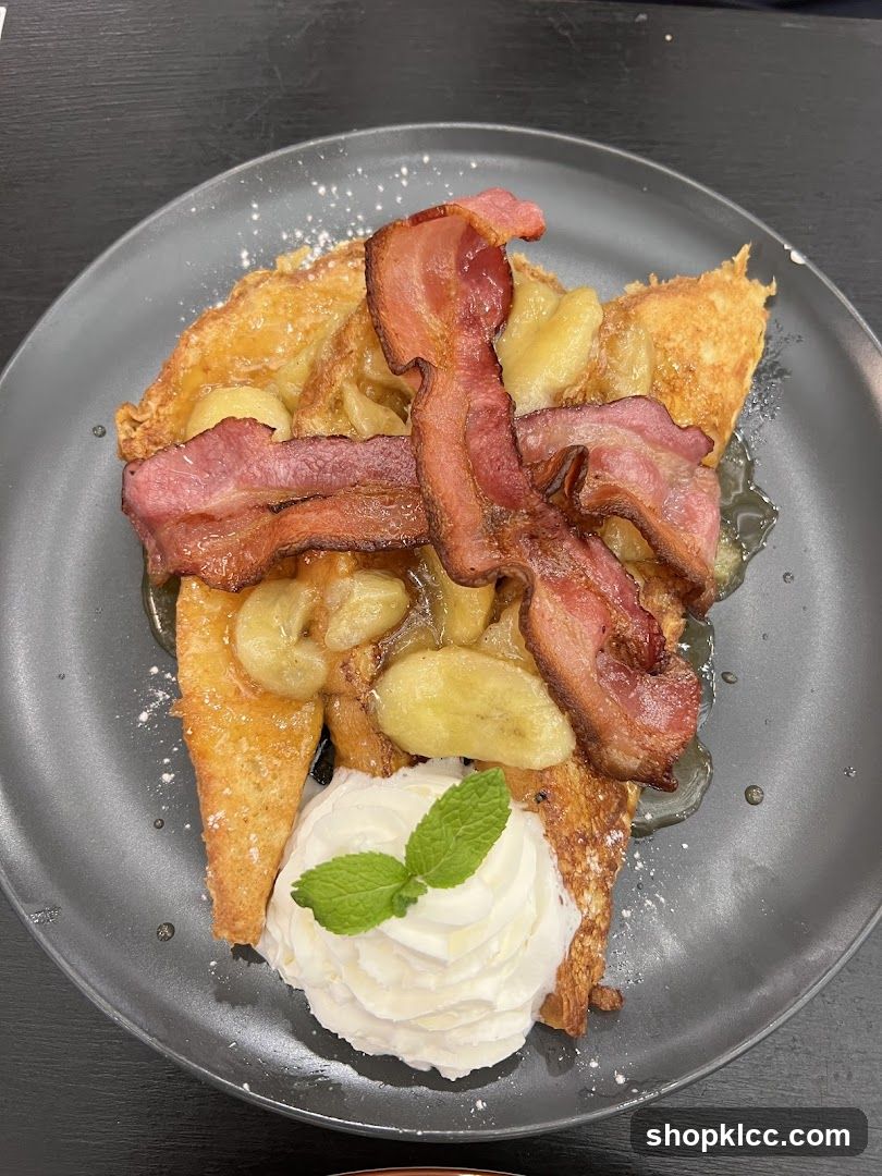 French Toast with Bacon and Bananas