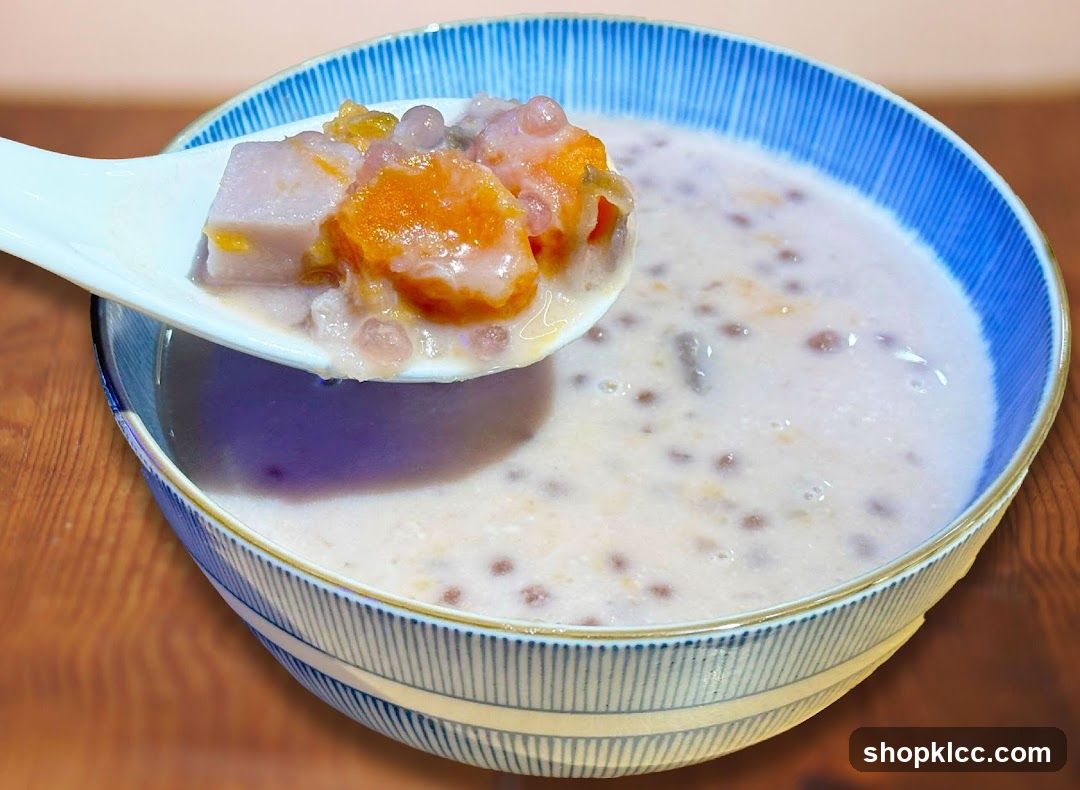 Taro and Sweet Potato Dessert Soup