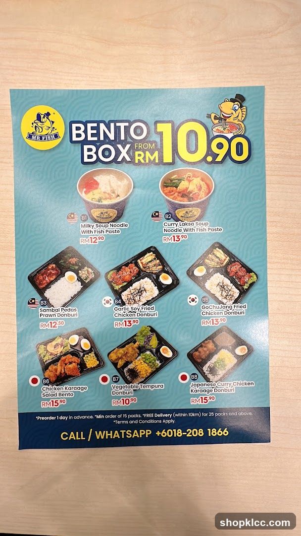 Bento Box Menu