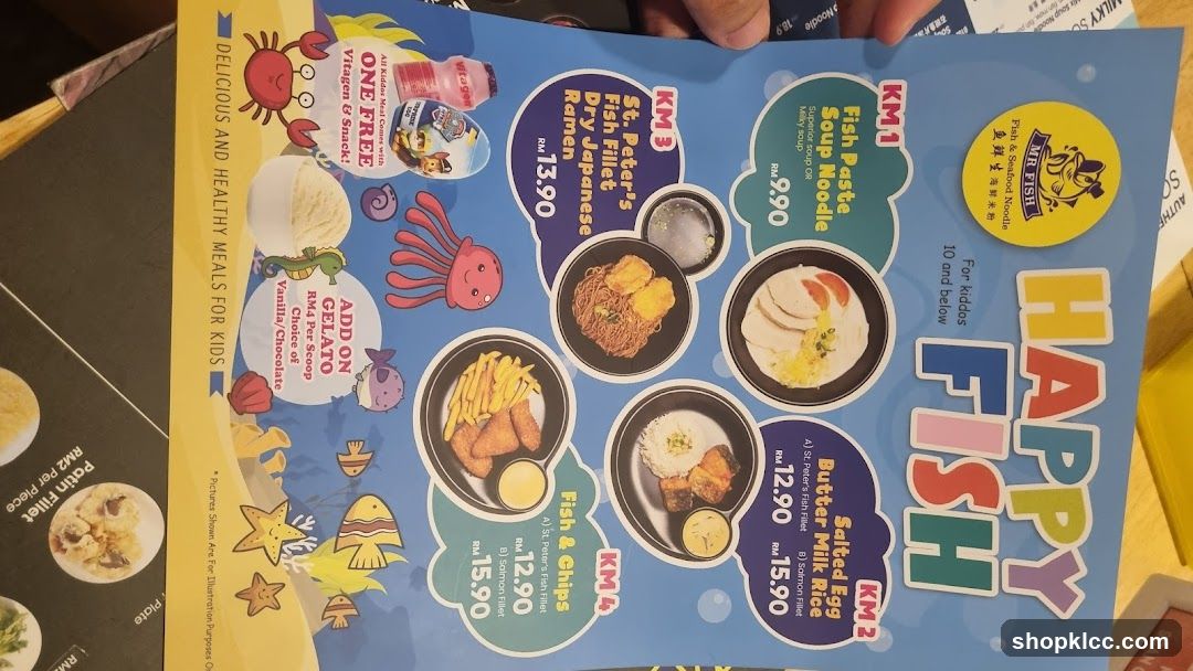 Happy Fish Menu
