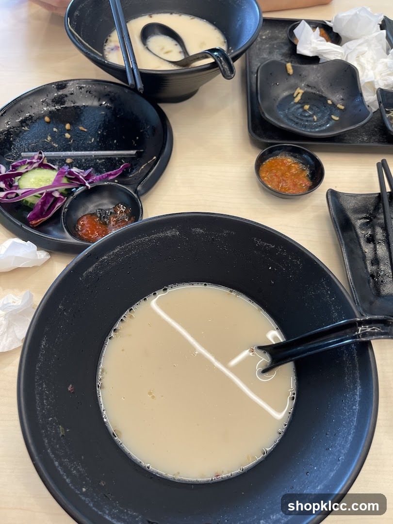 Leftover Food on Table