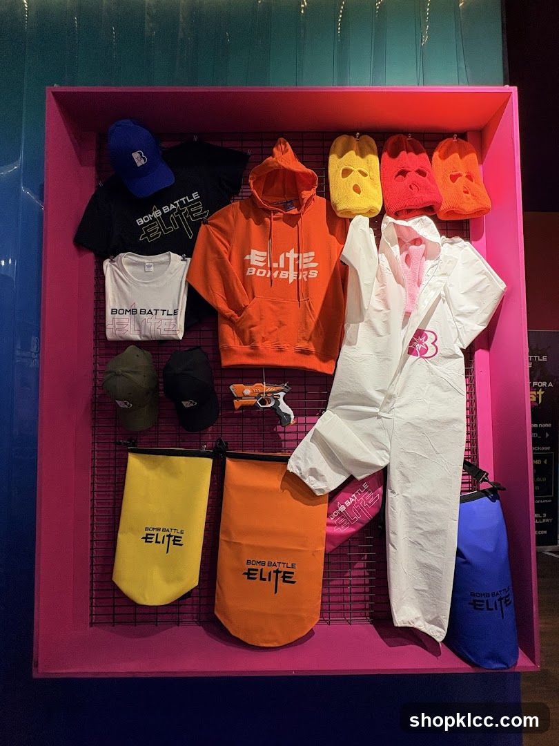 Bomb Battle Elite Merchandise Display