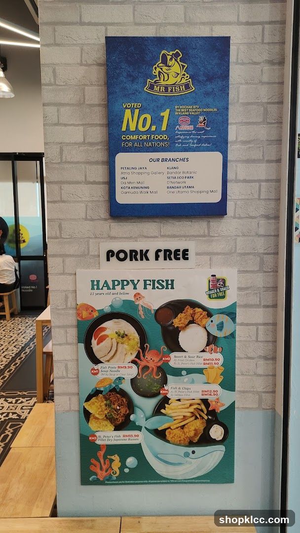Mr Fish Menu